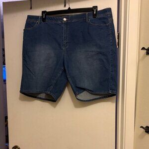 CJ Banks Blue Denim Shorts